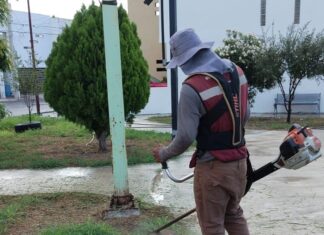 Sanea Gobierno de Reynosa plaza pública de Vista Hermosa