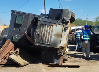 Destruye FGR otros 23 “monstruos” decomisados al crimen en Tamaulipas