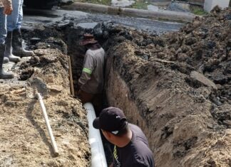 Rehabilita COMAPA drenaje sanitario en la colonia Las Fuentes