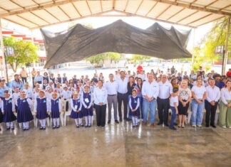 Inauguró Carlos Peña Ortiz programa Desayunos Escolares 2025 en escuela primaria Benito Juárez