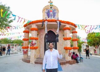 Visitó Carlos Peña Ortiz Visita panteón municipal Sagrado Corazón