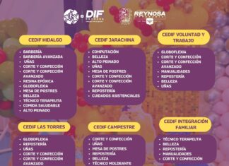 Apoya DIF-Reynosa a familias con talleres CEDIF