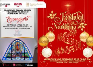 Presenta Gobierno de Carlos Peña Ortiz programa musical por aniversario de la Concatedral de Nuestra Señora de Guadalupe