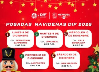 Invita DIF-Reynosa a Posadas Navideñas 2025 que llenarán de alegría a las familias