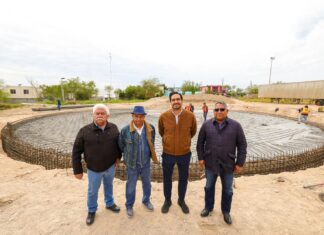 Puso en marcha Alcalde Carlos Peña Ortiz construcción de Tanque Cisterna en Rancho Grande