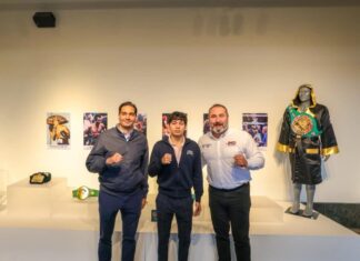 Visitó boxeador reynosense Gerardo “El Bendito” Estopellán al Presidente Carlos Peña Ortiz