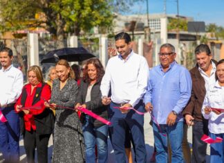 Festejaron pavimentación en la Américo Villarreal Guerra con una fiesta gastronómica para el Alcalde
