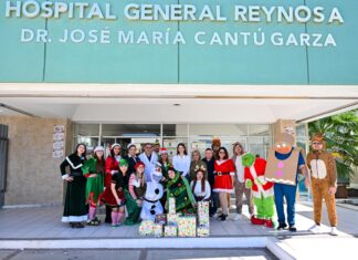 Entrega Voluntariado DIF-Reynosa juguetes y sonrisas en el Hospital General