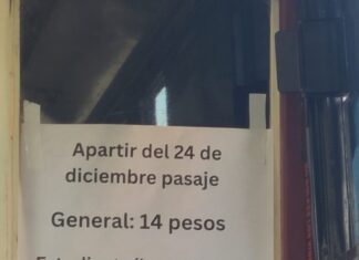 Aumento De pasaje no Autorizado.