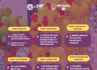 *Cuenta DIF-Reynosa con atención a través de sus CEDIF en diversas colonias*