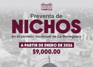 Inicia preventa de nichos para beneficiar a familias tampiqueñas