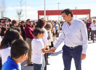 *Inauguró Alcalde Carlos Peña Ortiz nueva Secundaria General*