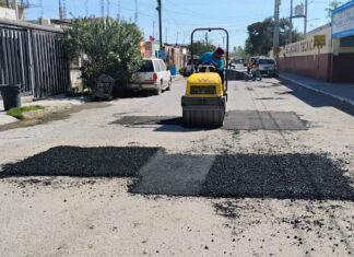 *Intensifica Gobierno de Carlos Peña Ortiz labores de bacheo en Reynosa*
