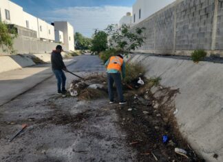 *Desazolve Servicios Públicos de Reynosa drenes pluviales*