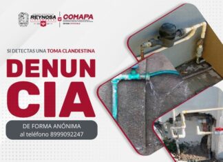 COMAPA de Reynosa invita a denunciar tomas clandestinas de agua