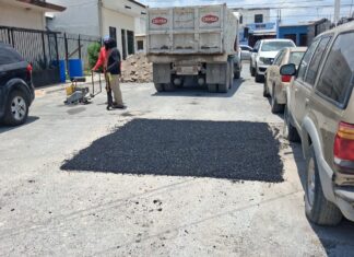 *Avanza campaña intensiva de bacheo del Gobierno de Carlos Peña Ortiz en Reynosa*