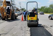 *Exhorta Gobierno de Reynosa a circular con precaución durante obras de bacheo*