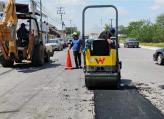 *Exhorta Gobierno de Reynosa a circular con precaución durante obras de bacheo*