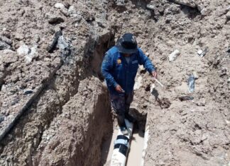 *Reparó COMAPA fuga de agua potable en colonia Granjas Económicas*
