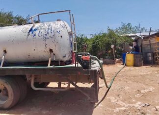 Área ejidal de Reynosa también es atendida con reparto de agua potable*