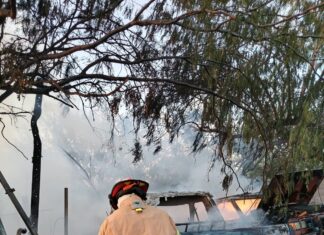 *Gobierno Municipal de Reynosa atendió incendio en taller mecánico de la colonia Los Cavazos*