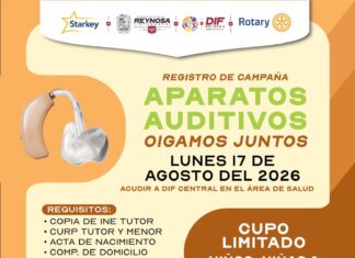 *Amplía DIF-Reynosa registro para campaña de aparatos auditivos*