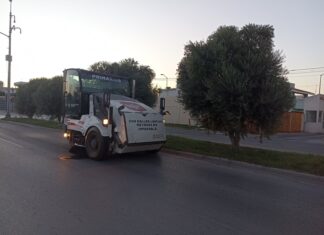 *Realiza Municipio jornada de limpieza nocturna en bulevares Hidalgo y Las Fuentes, de Reynosa*