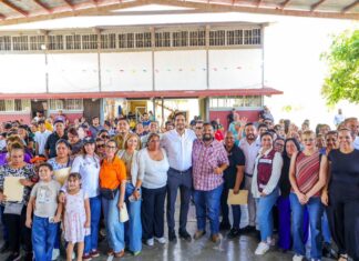 *Recibieron familias de La Cañada a Carlos Peña Ortiz y el programa Subsidio del Agua*