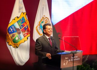 *Asistió Alcalde Carlos Peña Ortiz a Informe de Gobierno en Ciudad Victoria*