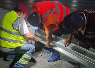 *Realizó Gobierno de Reynosa trabajos de Ingeniería Vial durante turno nocturno*