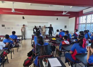 Refuerza Guardia Estatal de Género cercanía con estudiantes de secundaria en Reynosa