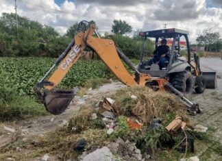 *Intensificó Gobierno de Reynosa desazolve de drenes y recolección de cacharros para prevenir inundaciones*