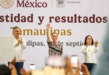 *Presente Carlos Peña Ortiz en comparecencia de la Presidenta Claudia Sheinbaum Pardo en Ciudad Victoria*