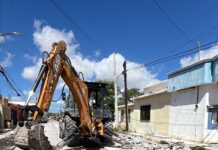 *Inicia COMAPA Reynosa reparación de caído en la colonia Marte R. Gómez*