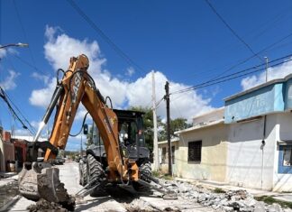 *Inicia COMAPA Reynosa reparación de caído en la colonia Marte R. Gómez*