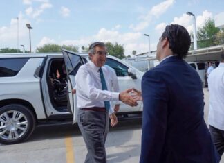 Asiste presidente del poder legislativo a informes municipales, junto al Gobernador de Tamaulipas.