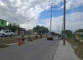 *Realiza Gobierno de Reynosa limpieza integral en avenida Las Torres de Valle Modelo*